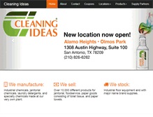 Tablet Screenshot of cleaningideas.com